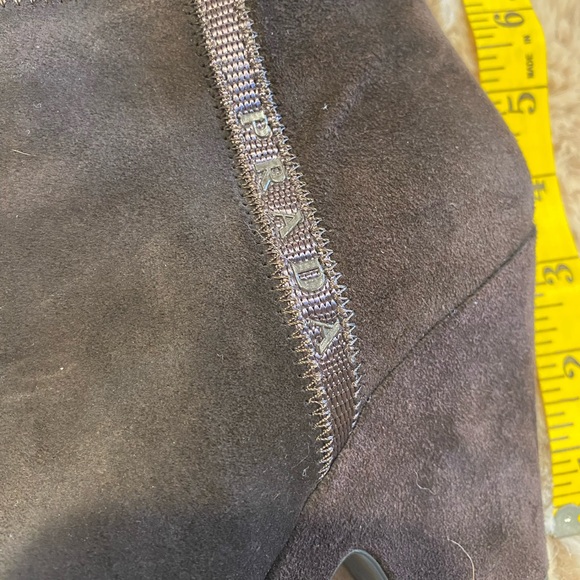 PRADA gently used knee high chocolate brown western boots size EU 37 US 6.5 - Picture 11 of 15